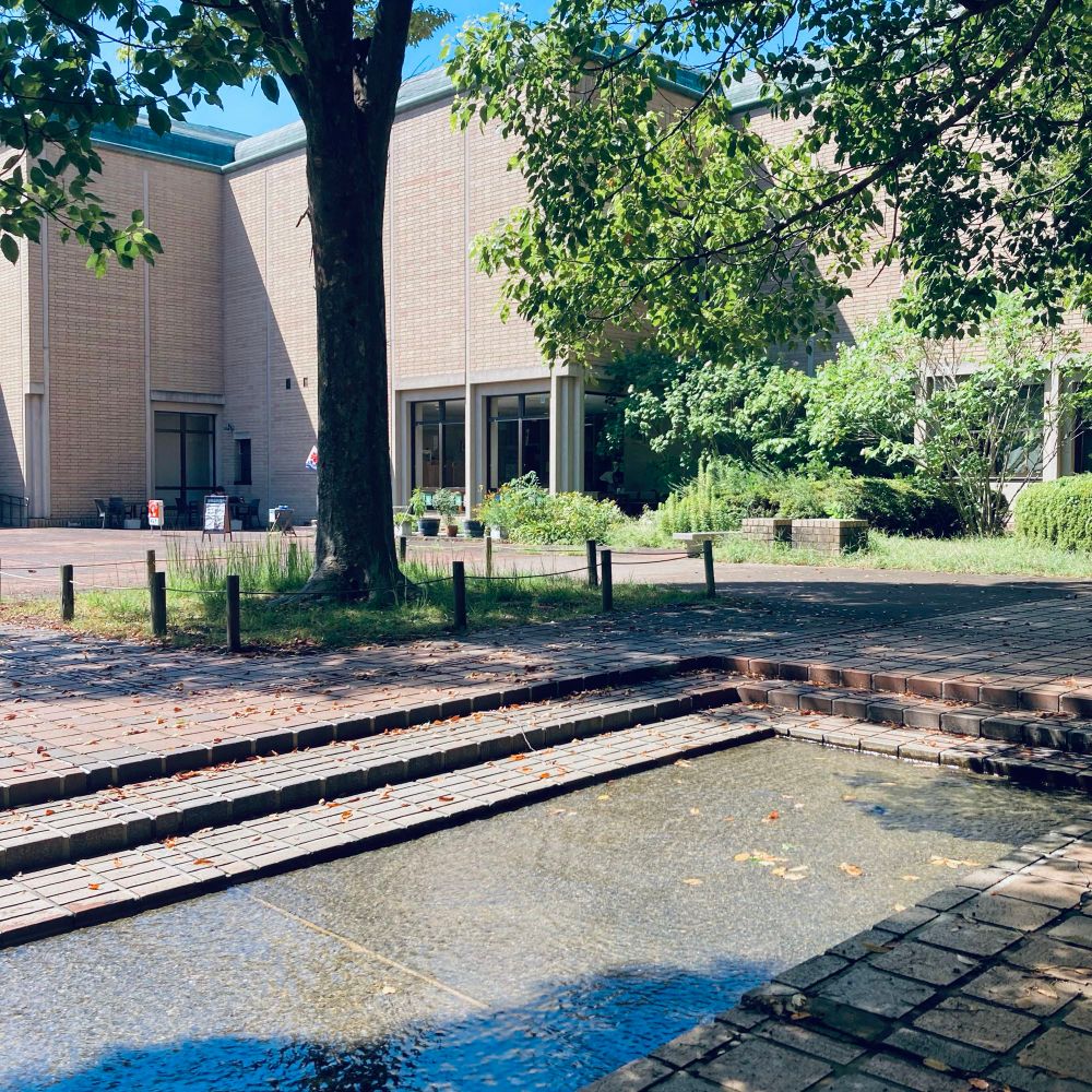 公園から美術館の建物