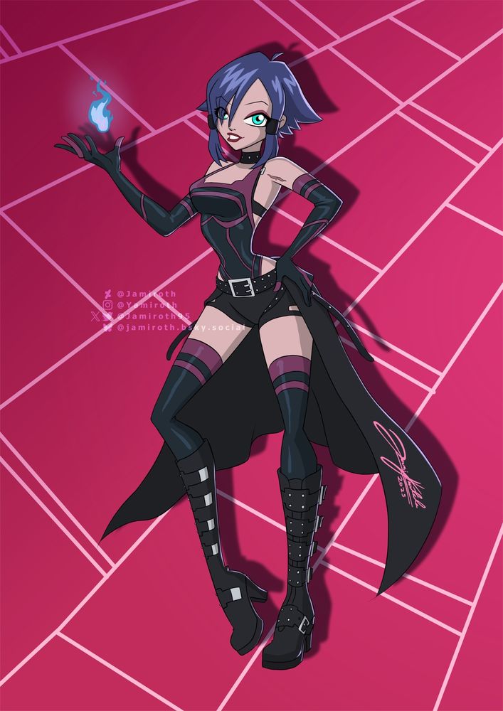 Winx Club is one of my childhood favorites. It was fun trying to draw Riina in the Winx doll-like style. This was probably the easiest of these styles.