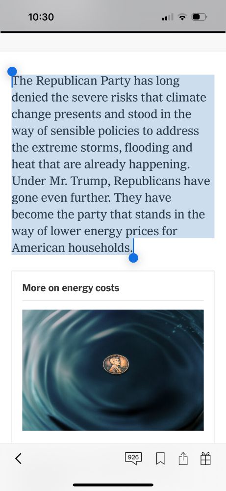 Republican Party is why your electric bill is going up