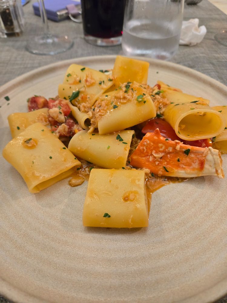 Paccheri al granchio