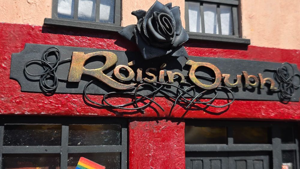 Miniature replica of the rosheen dove (black rose) pub in Galway, Ireland.