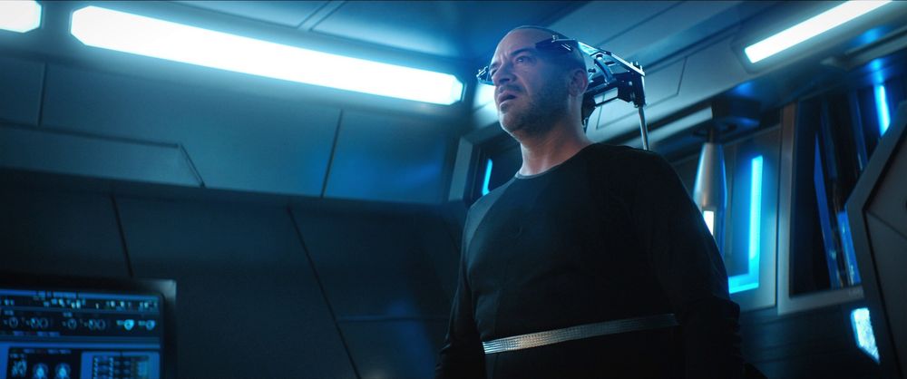 Leland, strapped to a torture chair in a screenshot from Perpetual Infinity.