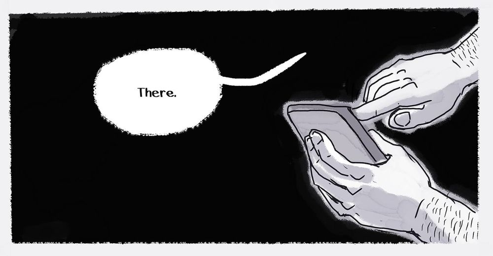 He points to the spot on the map