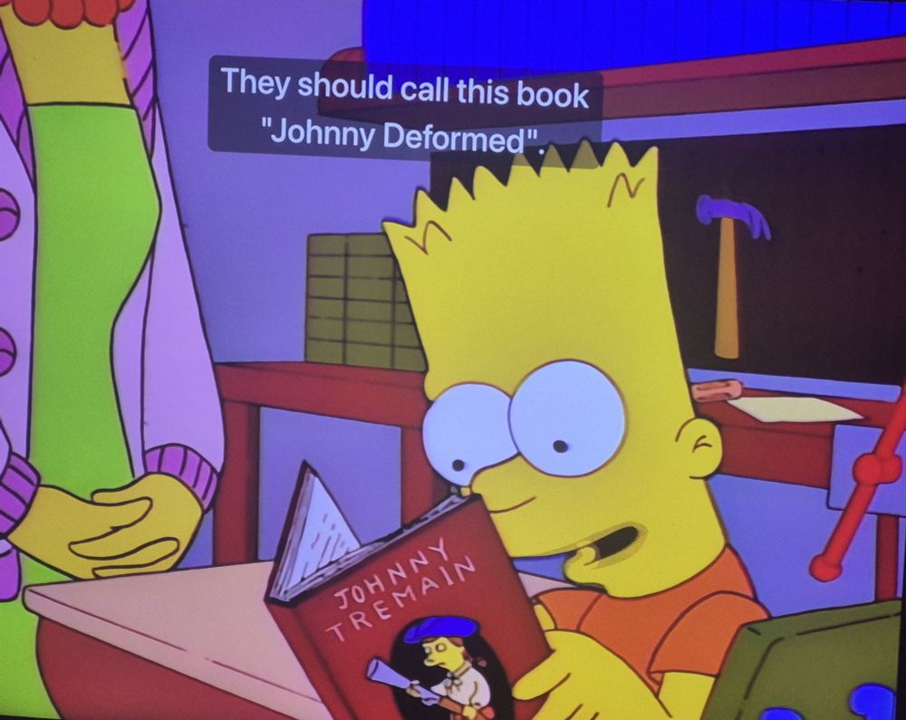 bart: They should call this book Johnny Deformed