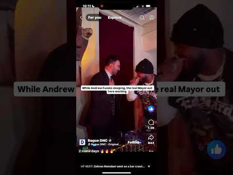 Zohran Mamdani singing “New York” in the club~