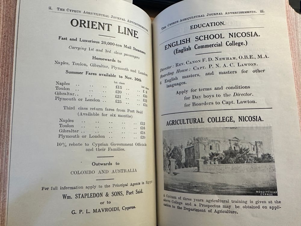Image of two pages showing adverts.