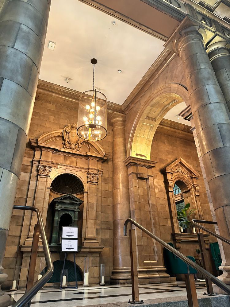 Interior of Victorian building.