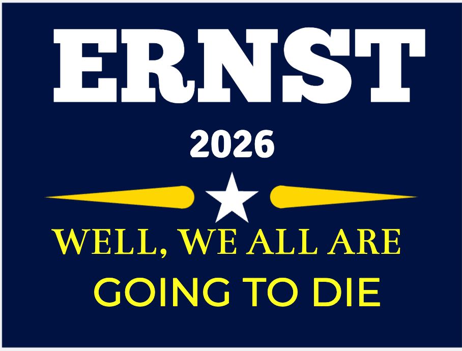 Ernst campaign slogan: 