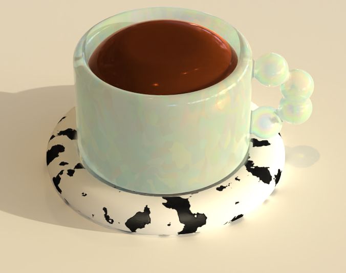 coffee over a coaster