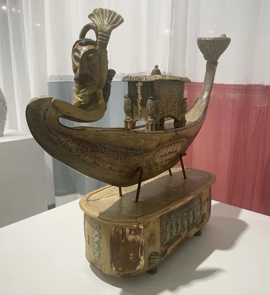 Boat sculpture by Cheryl Jones