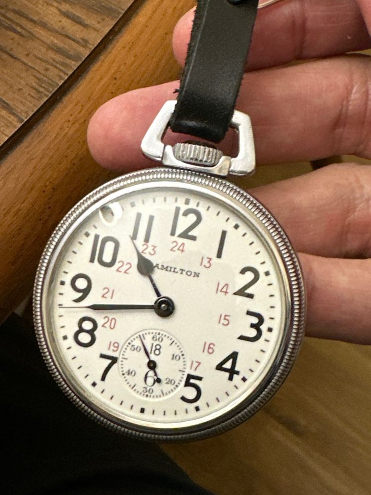 The watch I’m wearing today, a Hamilton 992B from 1944