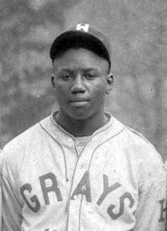 Black and white photo of Josh Gibson who is definitely Black