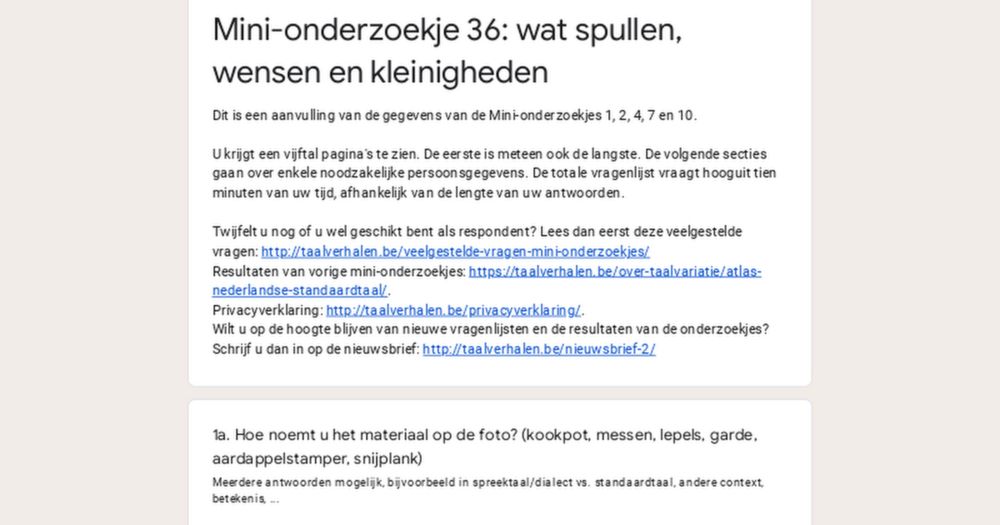 Mini-onderzoekje 36: wat spullen, wensen en kleinigheden