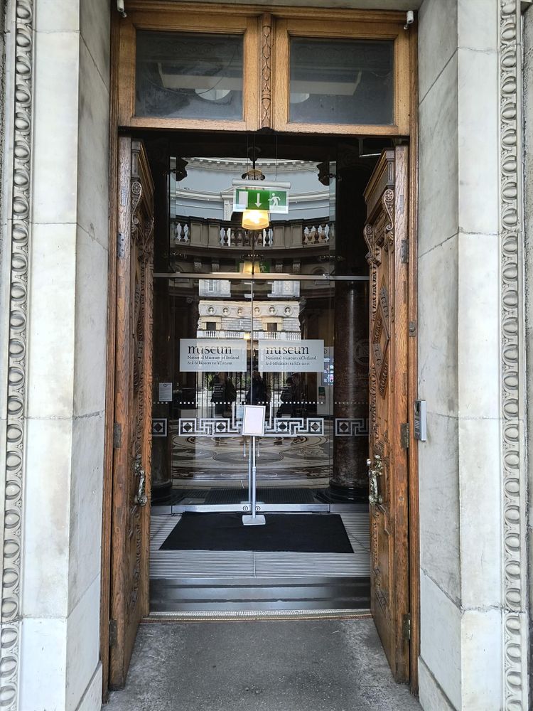 The front door of the National Museum of Ireland (Archaeology)