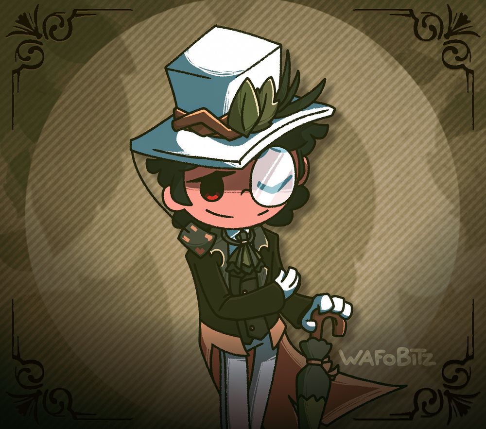 I reposted the drawing cuz I forgot the damn monocle