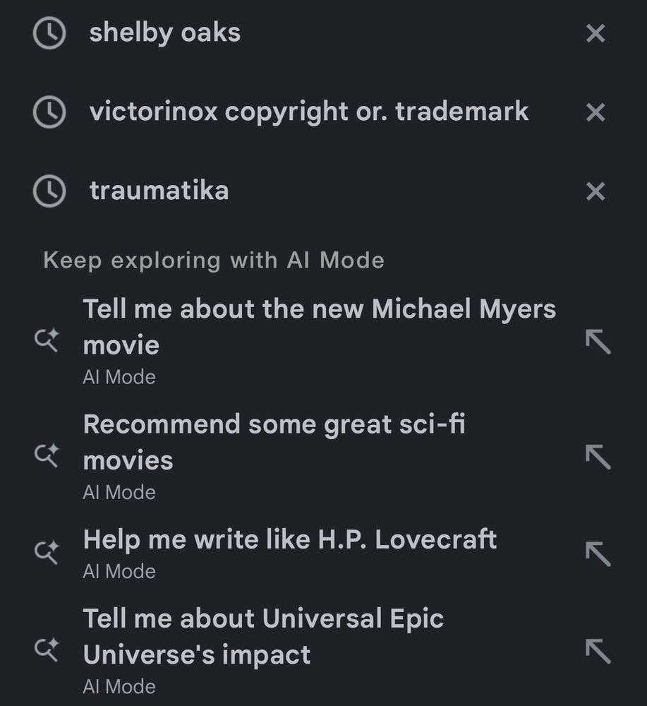 AI offering me the stupidest assortment of offerings ever assembled. Humanity had a good run, I suppose.