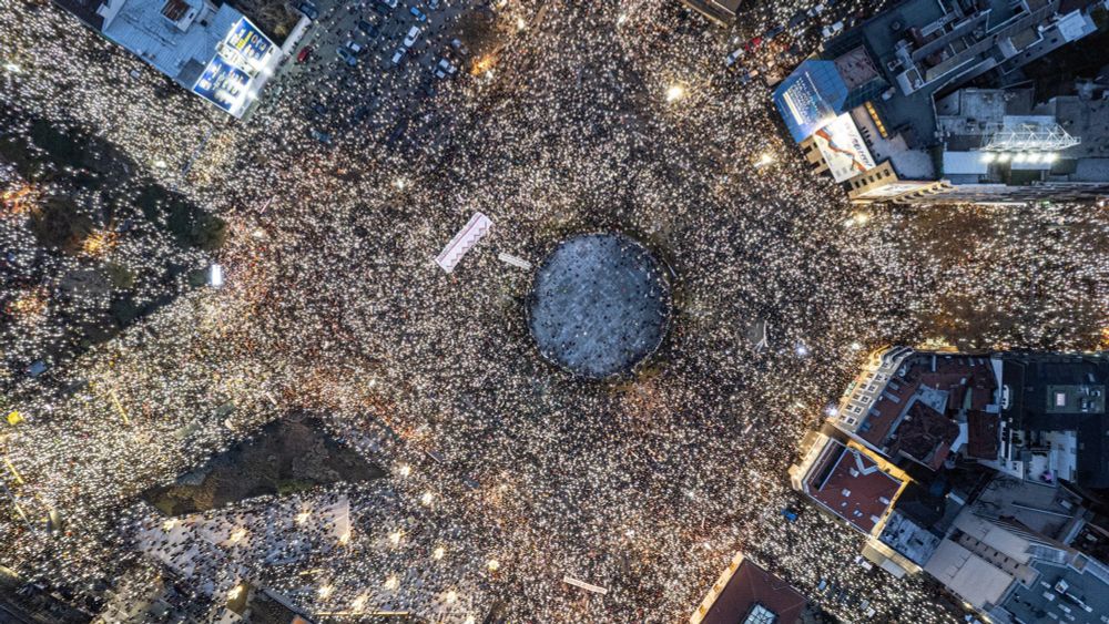 Protest in Belgrade 22 December