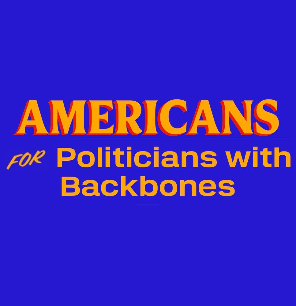 A Zohran graphic that reads Americans for Politicians with Backbones. 