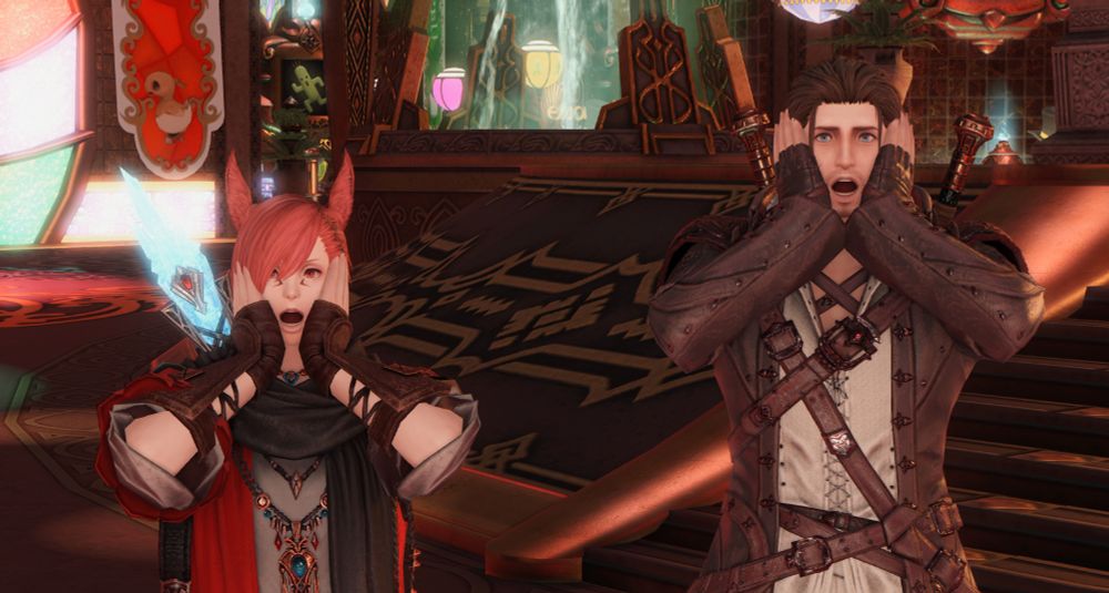 meteor and g'raha doing /overreact