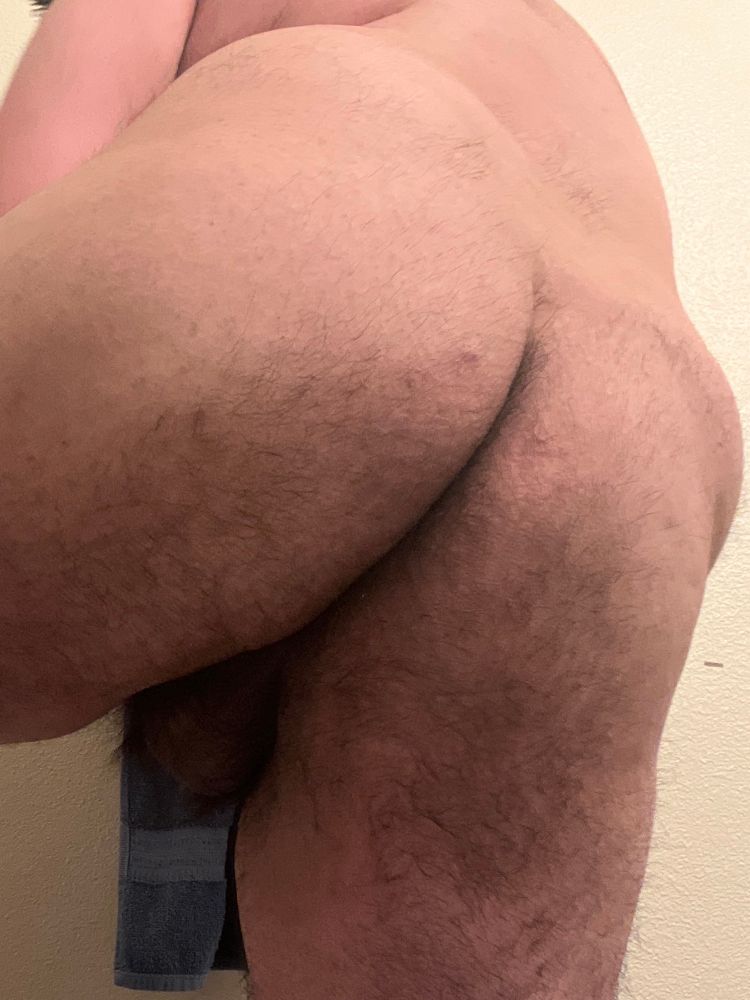 Butt pic with visible balls and lower back/thighs