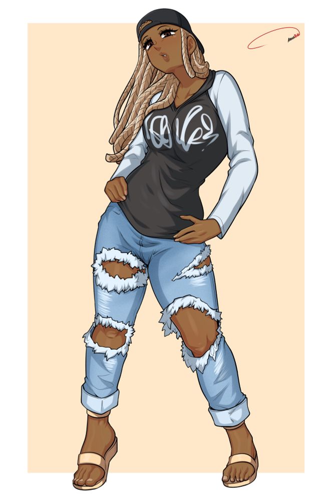 Jettsy looks intimate, but she is very chill girl who just doesn't give crap to others.