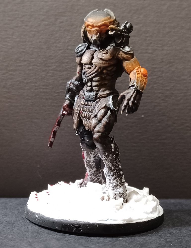 A Yautja stalks the frozen wastes for new victims.