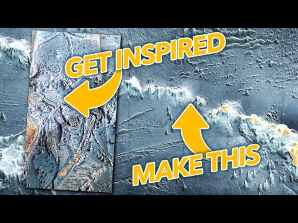 Make a Seafloor Map like Marie Tharp and Heinrich Berann