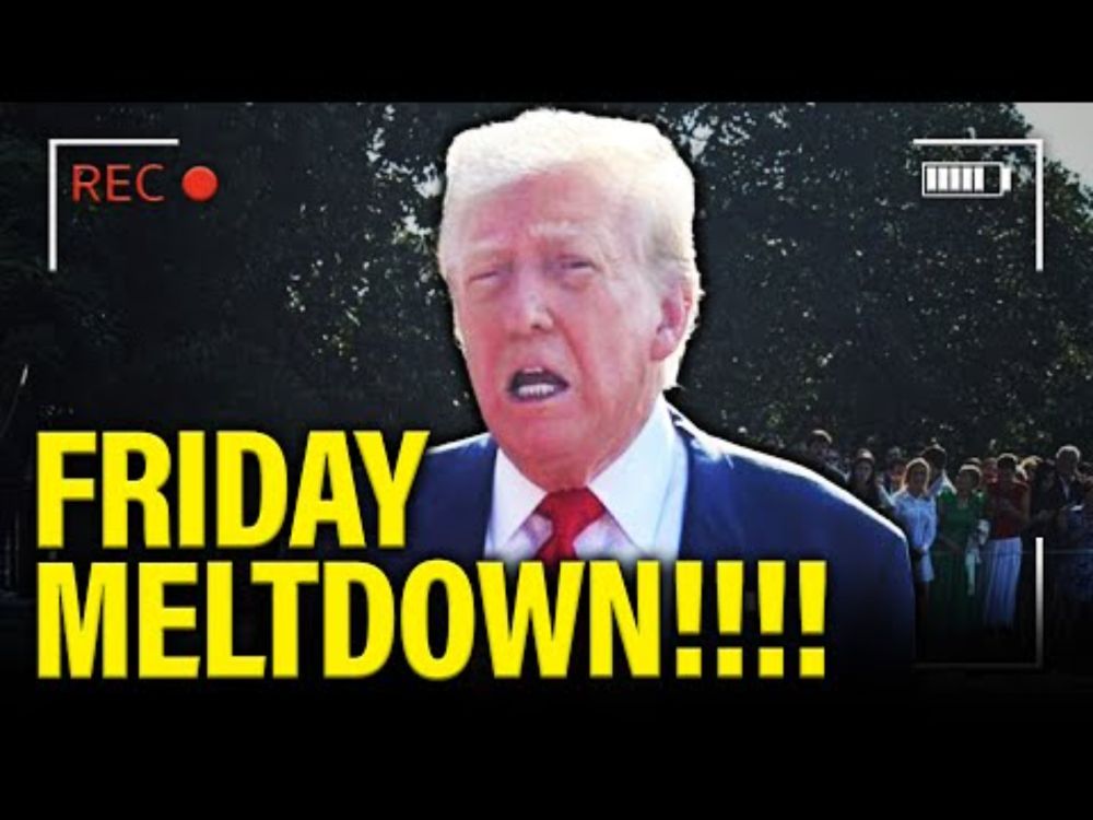 Trump has PSYCHO MELTDOWN on WH Lawn ON LIVE TV