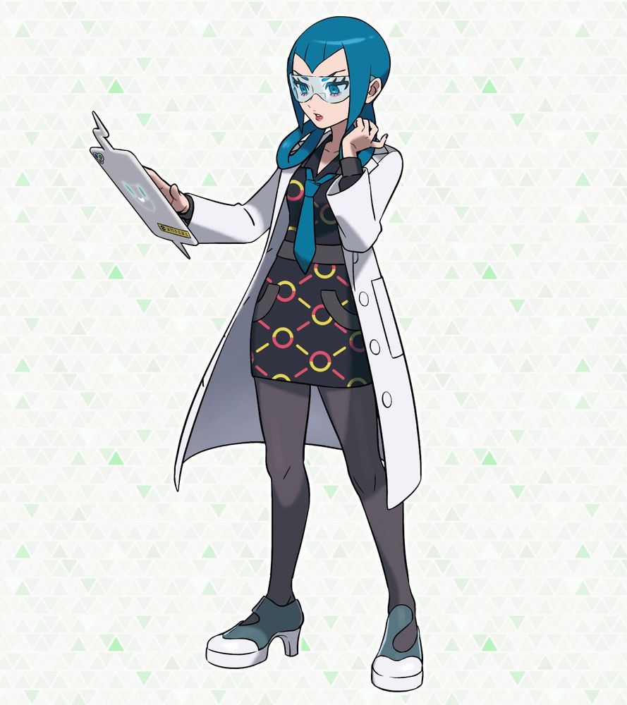 official art of professor mable from pokemon legends za