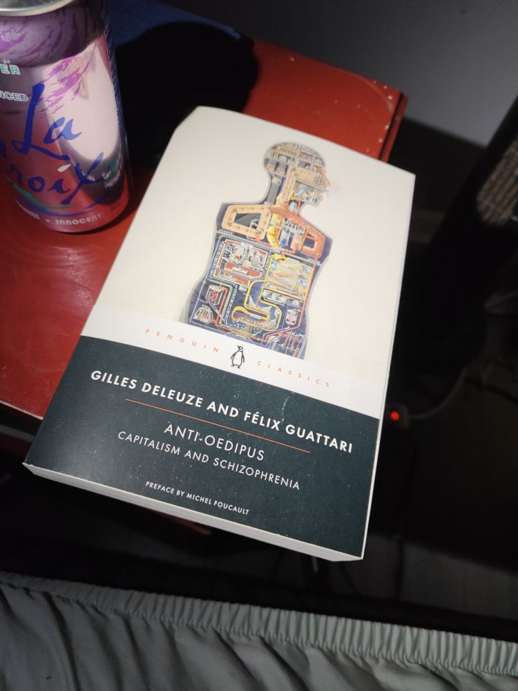 A photo of Anti-Odeipus by Gilles Deleuze and Félix Guattari