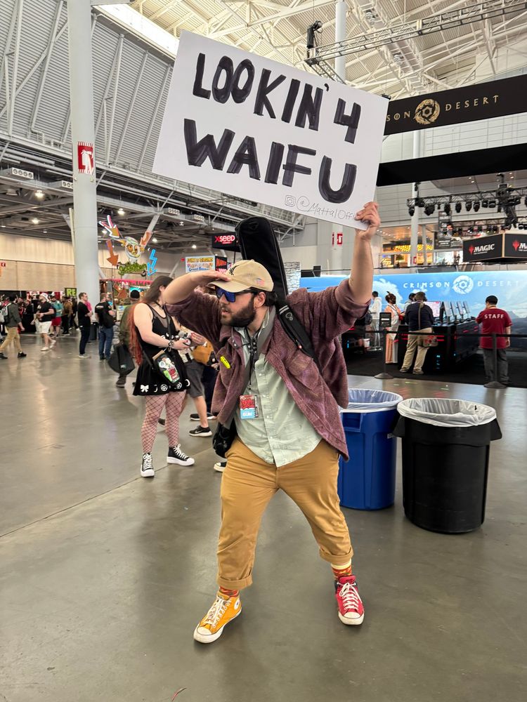 Some dude looking for waifu. 