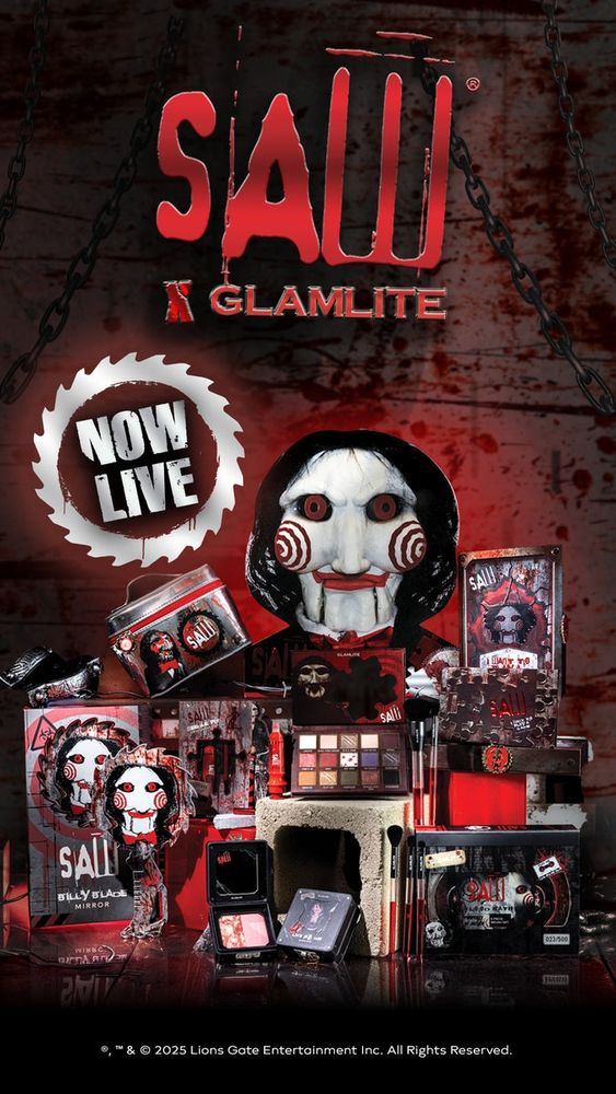 Saw by Glamlite makeup collection.
