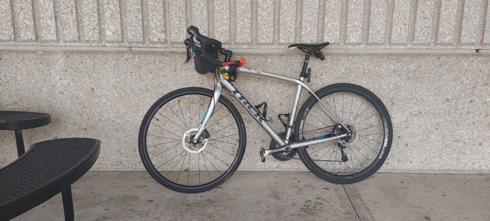 Just my road bike. It is gray and needs new tyres.  :)