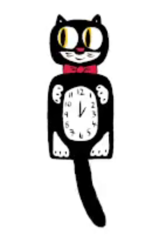 Cat Wall Clock GIF