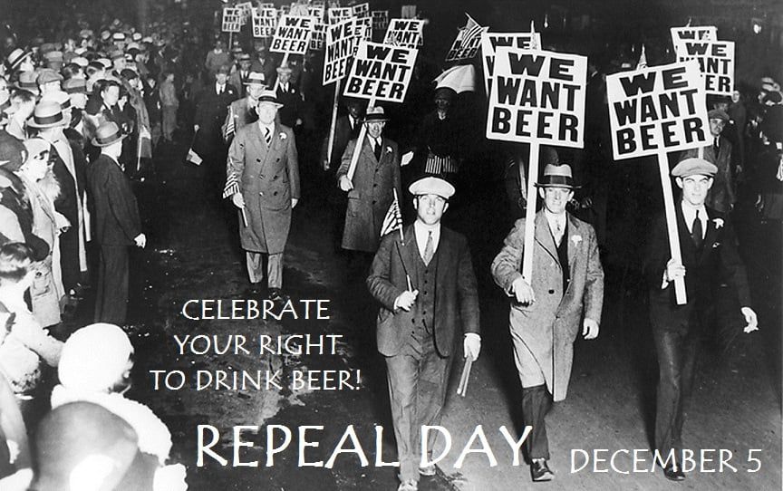 A repeal of prohibition march in 1933