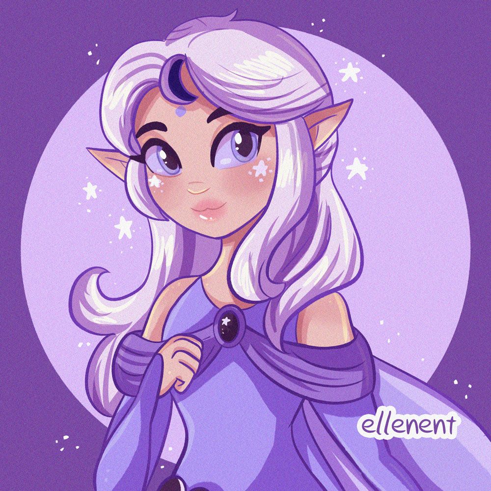 Digital art of the Neopets faerie OC Celestine
