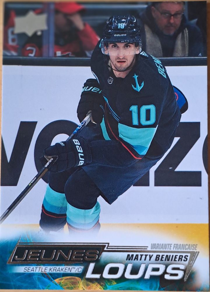 Upper Deck 2022-23 Matty Beniers rookie card 