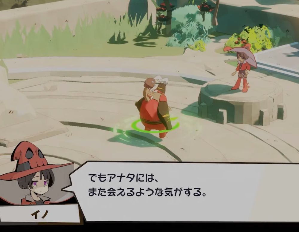 another still from the newly announced game featuring a familiar red witch in a leather jacket