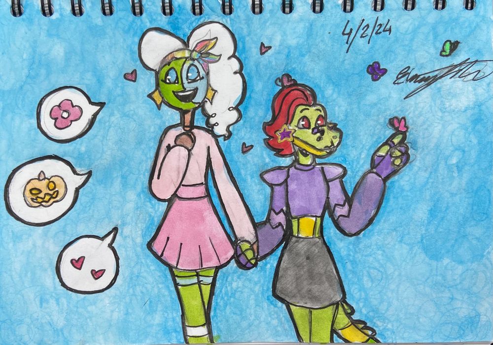 Earth and monty going out on a lovely little date