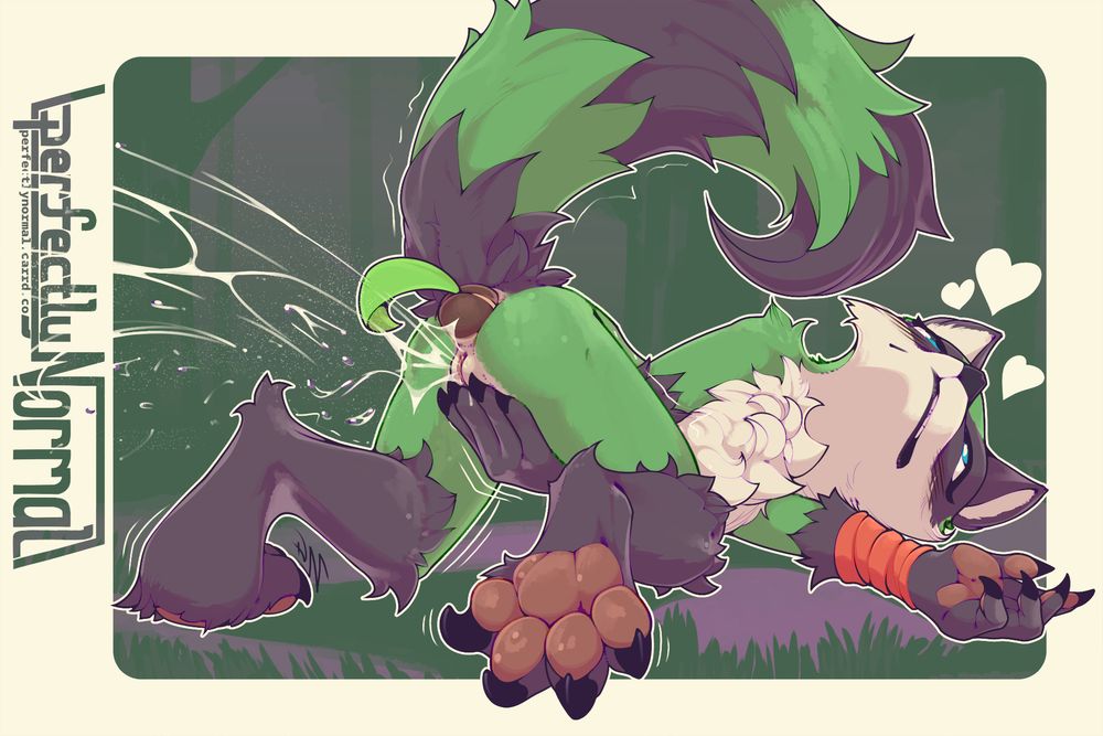 Maypul from Rivals of Aether 2 with a nut in her butt, blissed out and pawing off #furrynsfw