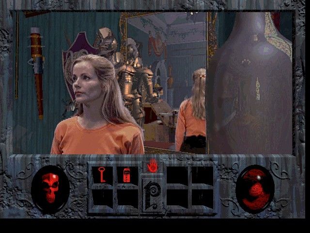 Screenshot of Adrienne Delaney from Phantasmagoria (1995, PC)