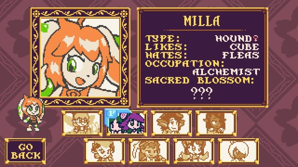 Petal Crash, featuring Milla from the "Freedom Planet" series