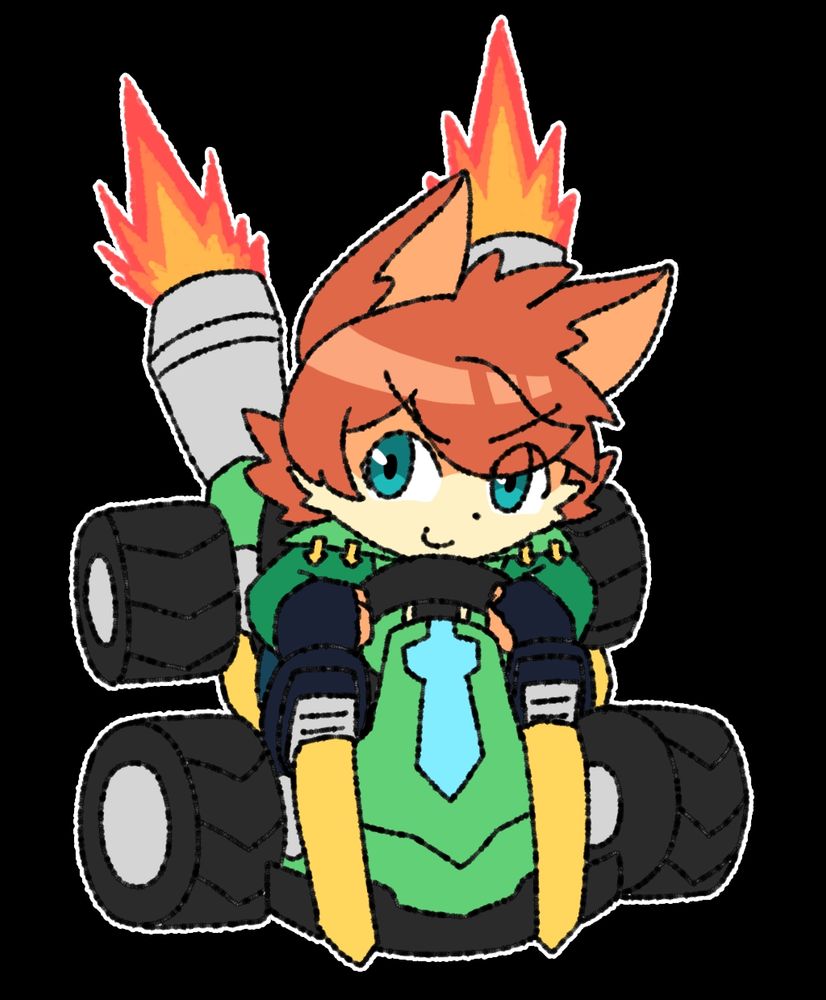Calico Wilder, driving a Crash Team Racing kart