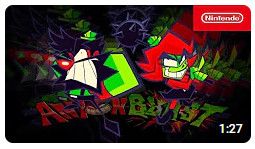 The thumbnail for the launch trailer of AntonBlast coming to Nintendo Switch.