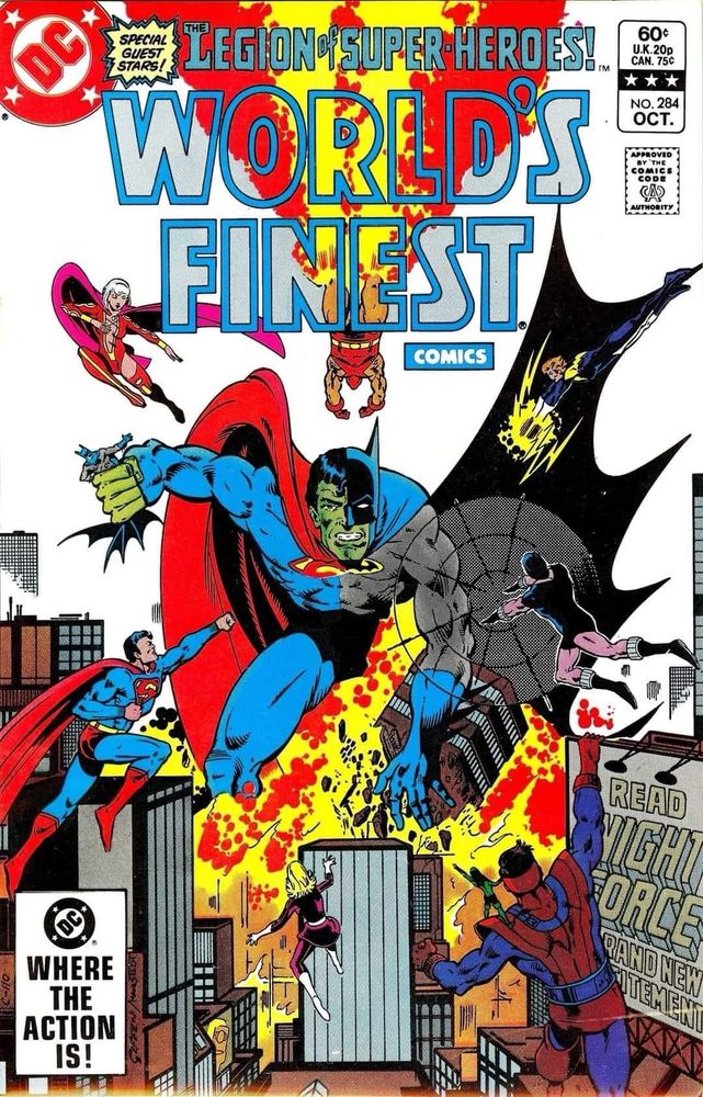 Legion of Superheroes and Superman and Batman vs the Composite Superman