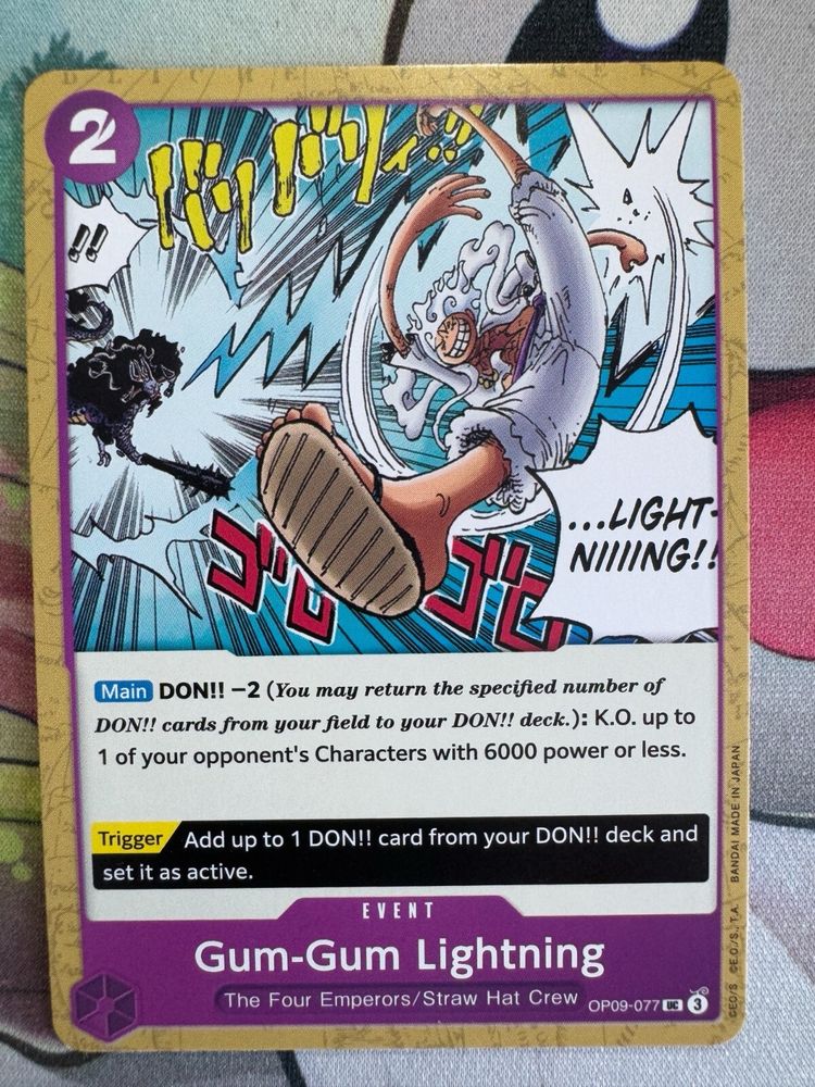 Gum gum lightning card