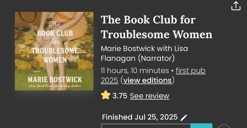 Cover art for The Book Club for Troublesome Women by Marie Bostwick featuring a woman in a peach dress seated on a floral patterned couch