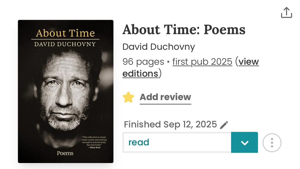 Cover art for About Time by David Duchovny, featuring a black and white photograph of David Duchovny 