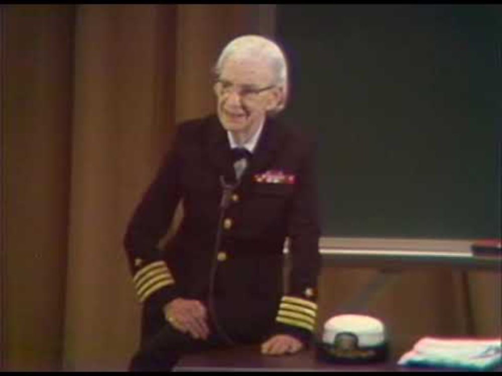 Capt. Grace Hopper on Future Possibilities: Data, Hardware, Software, and People (Part One, 1982)