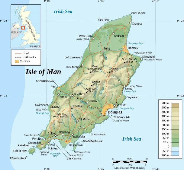 Map of Isle of Man
